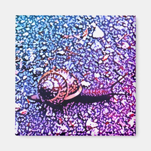 Imã Mosaico de caracol (Frente)