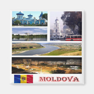 Imã Mosaico de colagem zMD005 MOLDOVA, Europa, Fridge