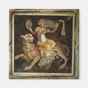Imã Mosaico de Dionysus montando um Leopard c.180 AD
