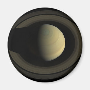 Imã Mosaico Do Planeta Saturno E Seus Anéis Principais
