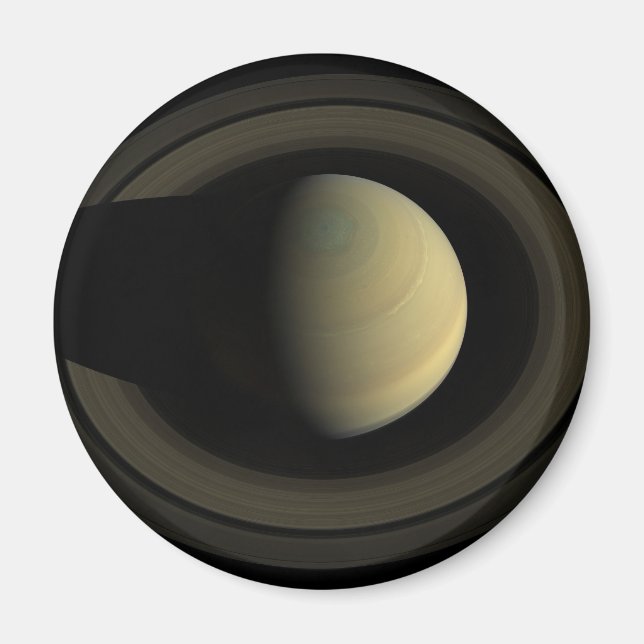 Imã Mosaico Do Planeta Saturno E Seus Anéis Principais (Frente)