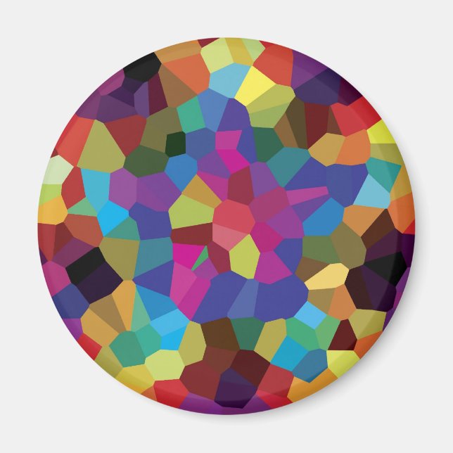 Imã Mosaico Estrela Colorida (Frente)