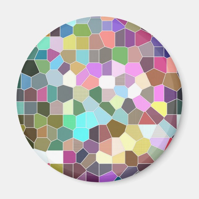 Imã Mosaico Flor (Frente)