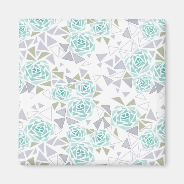 Imã Mosaico, flores (Frente)