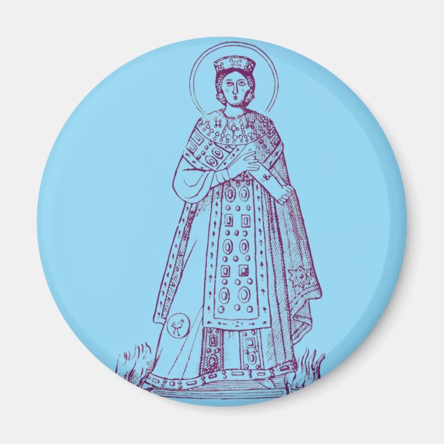 Imã mosaico grego de Santa Inês de Roma (Frente)