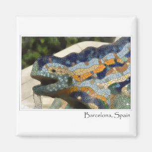Imã Mosaico Guell, Espanha de Barcelona, Lizard