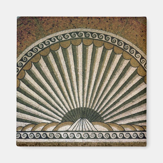 Imã Mosaico Shell, Edifício Insula II 130-150 AD (Frente)