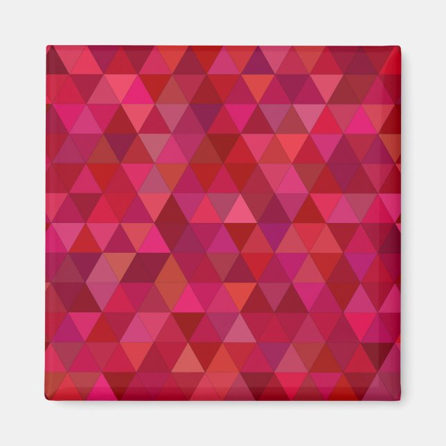 Imã Mosaico vermelho escuro (Frente)