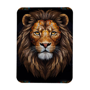 Ímã Mosaico Zebra Vibrante