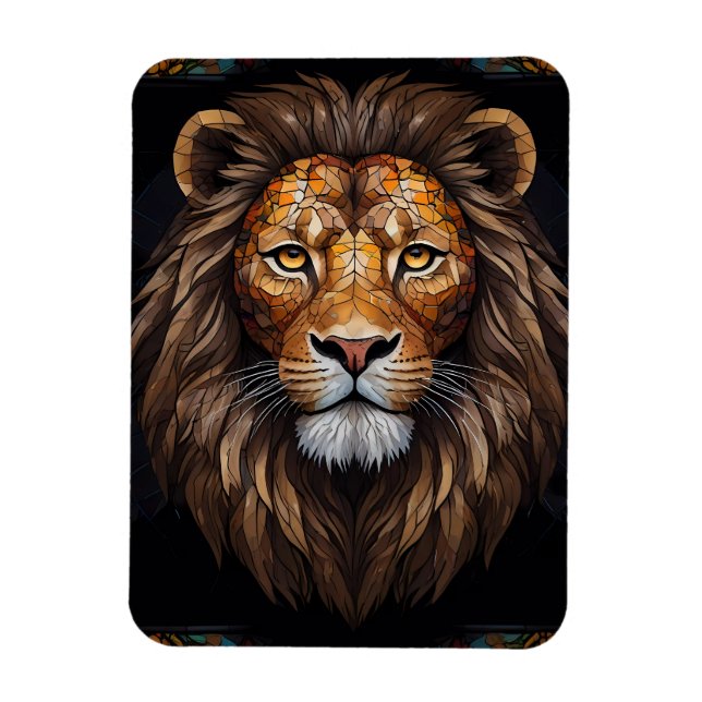 Ímã Mosaico Zebra Vibrante (Vertical)