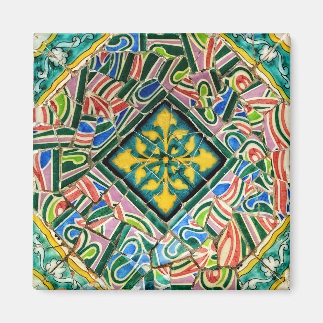 Imã Mosaicos Park Guell (Frente)