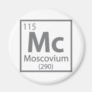 Imã Moscou - Mesa periódica russa da ciência