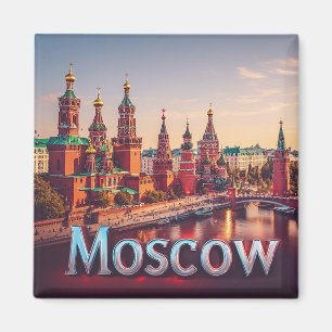 Imã 🧲 Moscou Rússia Destino Lembrança 🇷🇺