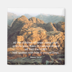 Imã Moses dá os mandamentos - ímã