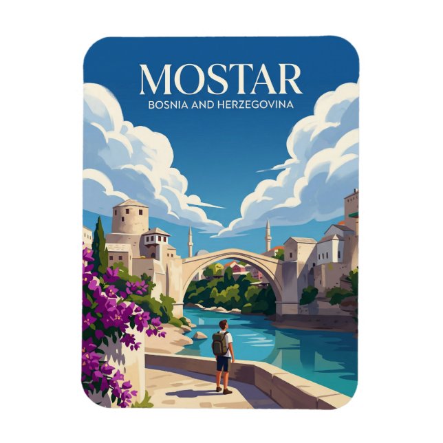 Ímã Mostar Bósnia e Herzegovina (Vertical)