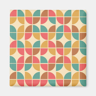 Imã Mostarda vermelha, geométrica, do Abstrato