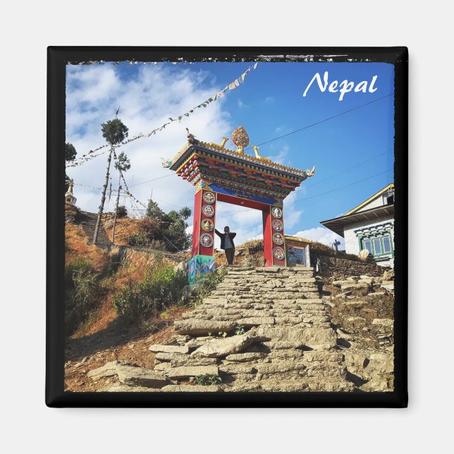 Imã Mosteiro, aldeia de Karikola - Nepal (Frente)