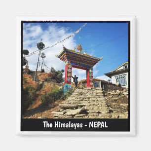 Imã Mosteiro de Karikola, vistas do rastro do Everest 