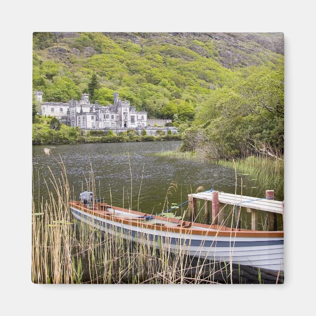 Imã Mosteiro de Kylemore, Irlanda. O Mosteiro de Kylem (Frente)