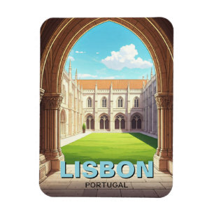 Ímã Mosteiro de Lisboa Portugal Viagem Jeronimos