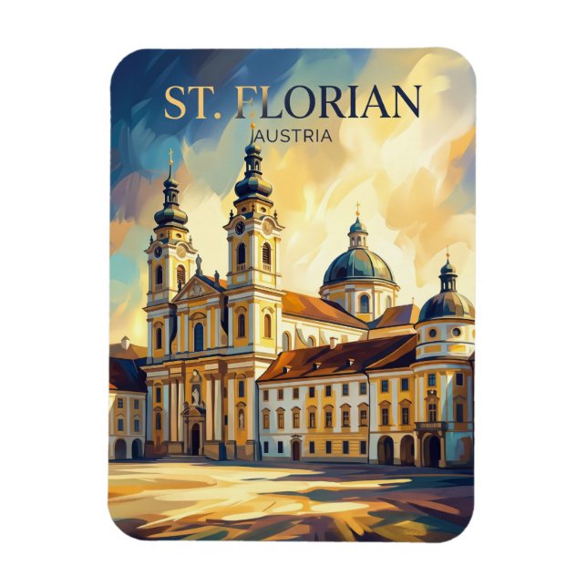 Ímã Mosteiro de St. Florian Áustria (Vertical)
