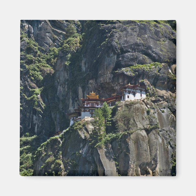 Imã Mosteiro de Taktsang no penhasco, Paro, Butão (Frente)