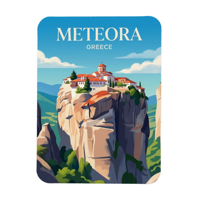 Ímã Mosteiros de Meteora Grécia (Vertical)
