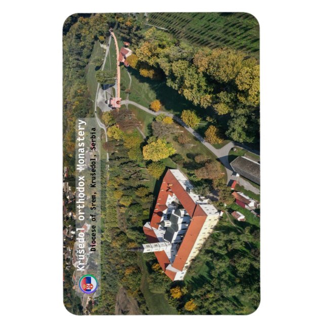 Ímã MOSTEIROS SÉRVIOS - Mosteiro de Krušedol (Vertical)