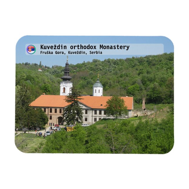 Ímã MOSTEIROS SÉRVIOS - Mosteiro ortodoxo Kuveždin (Horizontal)