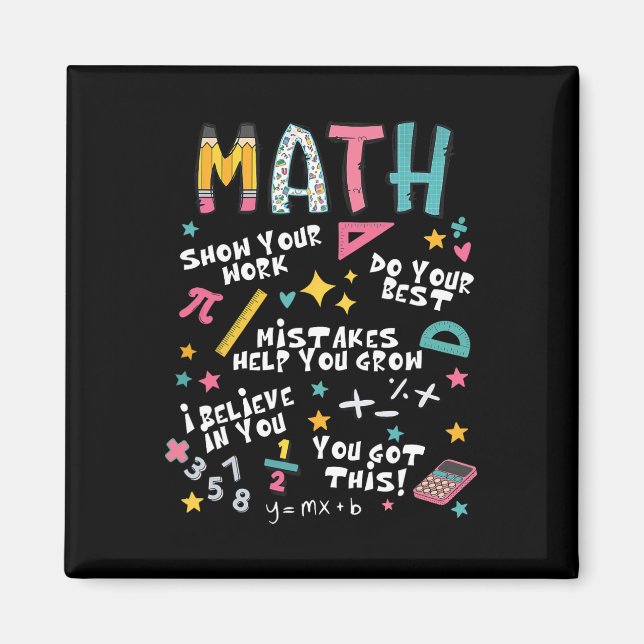 Imã Mostre Seu Trabalho Professor de Matemática Engraç (Frente)