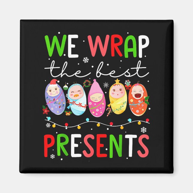 Imã Mother Baby Unit Christmas Labor And Delivery Nurs (Frente)