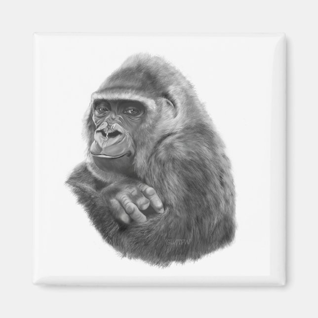 Imã Mother gorilla Magnet  母ゴリラのマグネッド (Frente)