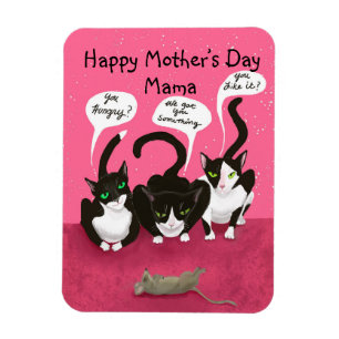 Ímã Mother’s Day personalize funny from the Cats Card