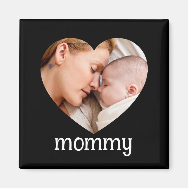 Imã mothers day  cute heart photo  (Frente)
