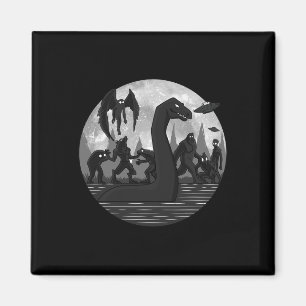 Imã Mothman Bigfoot Loch Ness Monster Aliens Ufo Diver