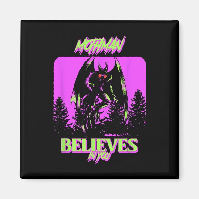 Imã Mothman - Mothman Acredita Em Você O Hallowee Figu (Frente)