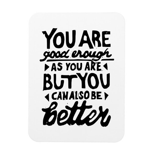 Ímã Motivação Cotação Lino Impressão (Vertical)