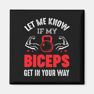 Imã Motivação da Malhação de Gym Biceps Bodybuilder