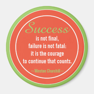 Imã Motivação de Cotação de Atitude Positiva-Churchill