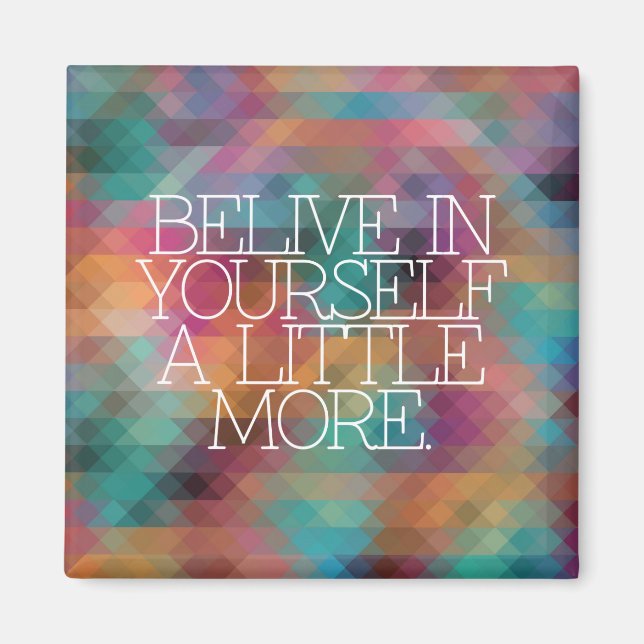 Imã Motivação, inspiração, palavras de sabedoria. cita (Frente)