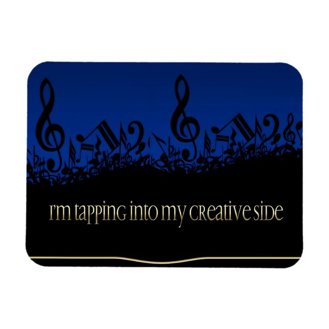 Ímã Motivação "Meu lado criativo" - Afirmação flexível (Horizontal)