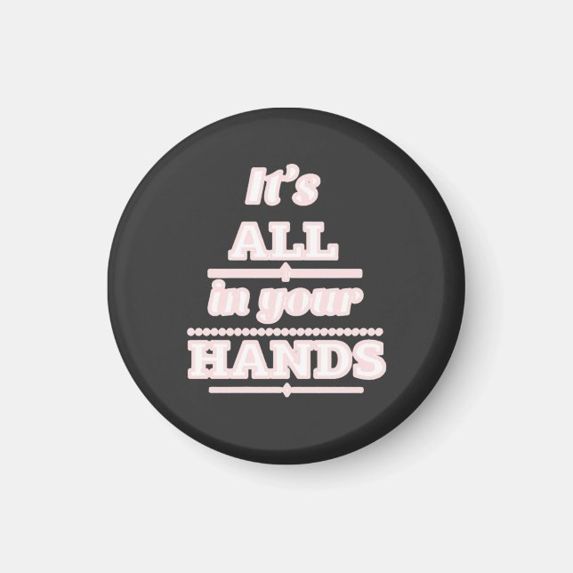 Imã Motivação, Vida, Coragem (Frente)