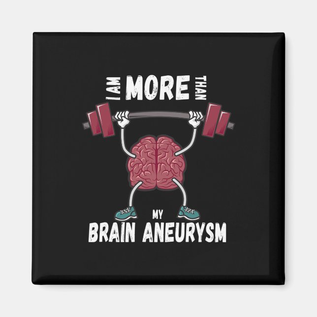 Imã Motivational Awareness Quote Brain Aneurysm Surviv (Frente)