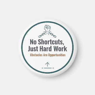 Imã Motivational Hard Work Quote Design – No Shortcuts