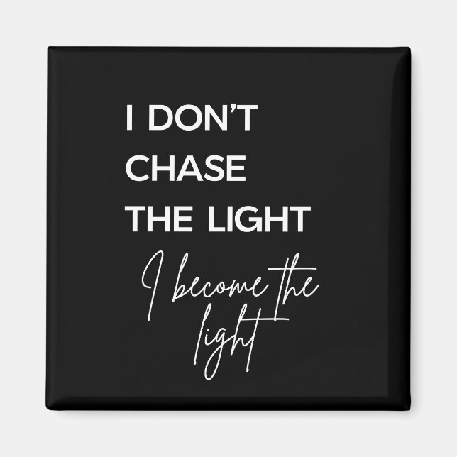 Imã Motivational Quote Black Background (Frente)