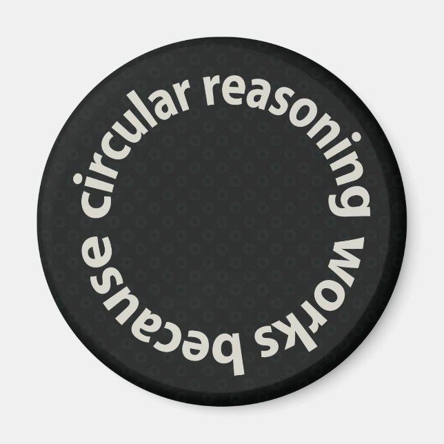 Imã Motivo Circular Funciona Porque Os Magnets (Frente)