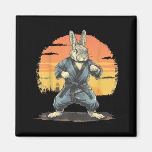 Imã Motivo de Coelho de Caratê Taekwondo Jiu-Jitsu MMA