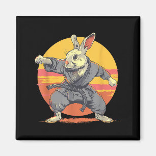 Imã Motivo de Coelho de Karatê Taekwondo Jiu-Jitsu MMA