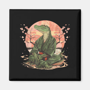 Imã Motivo de Crocodilo de Caratê Taekwondo Jiu-Jitsu 