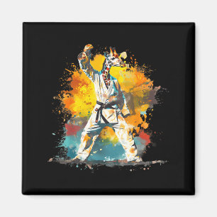 Imã Motivo de Girafa de Karatê Taekwondo Jiu-Jitsu Mma